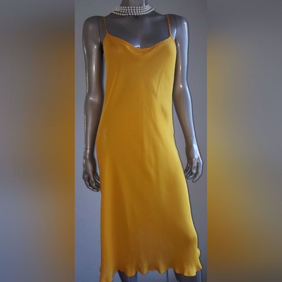 $3,800 NEW OSCAR DE LA RENTA YELLOW FLORAL GUIPURE LACE DRESS GOWN US 6 - Picture 6 of 15